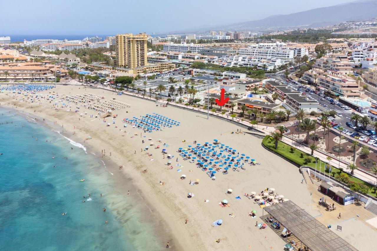 Frontline Playa Las Vistas With Pool, Parking, Sea Лос Кристианос Экстерьер фото