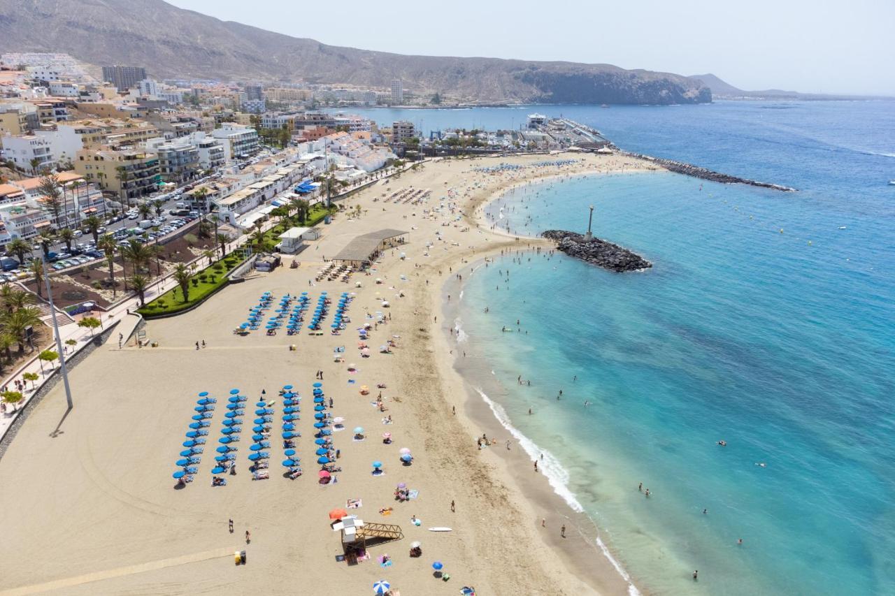 Frontline Playa Las Vistas With Pool, Parking, Sea Лос Кристианос Экстерьер фото