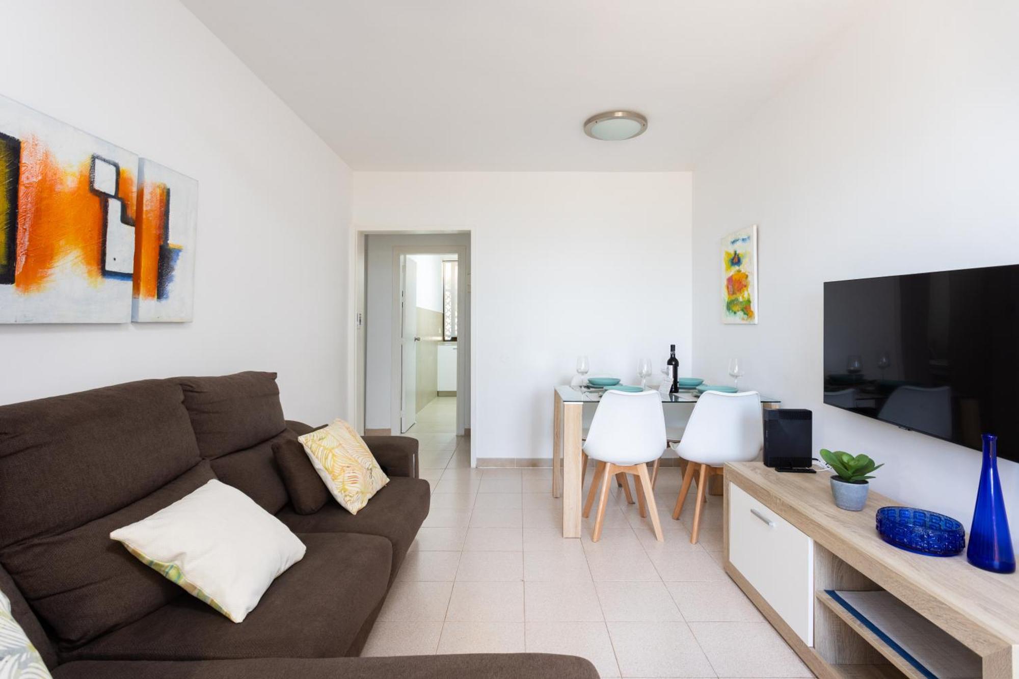 Frontline Playa Las Vistas With Pool, Parking, Sea Лос Кристианос Экстерьер фото