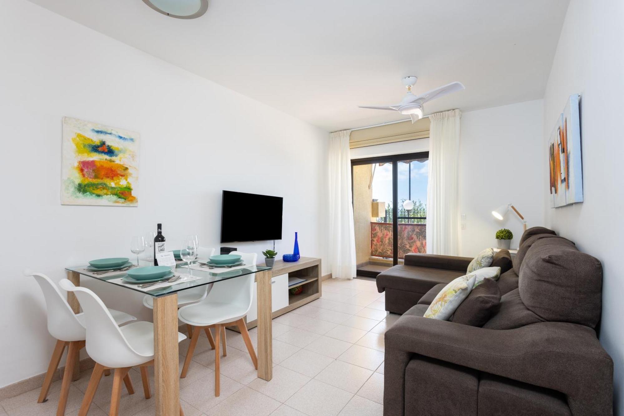 Frontline Playa Las Vistas With Pool, Parking, Sea Лос Кристианос Экстерьер фото